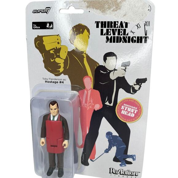 Hostage #4 Threat Level midnight The Office Super7 ReAction Figure Z1 B33 - Picture 5 of 5
